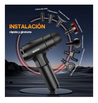 Pistola Masaje Muscular AERLANG con Calor