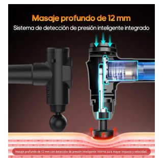 Pistola Masaje Muscular AERLANG con Calor