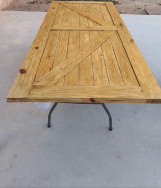 Puerta corredera estilo granero madera