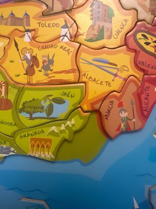 Puzzle de madera imantado Provincias de España