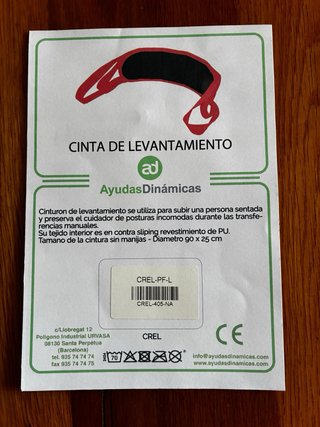 Cinta de levantamiento