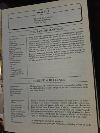 libro de cocina El bosquecillo