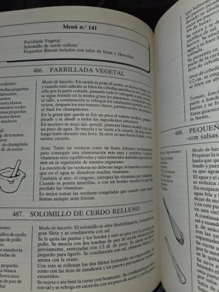 libro de cocina El bosquecillo
