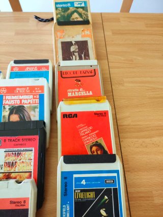 Autoradio Voxon Stereo 8 d'epoca + 13 cassette