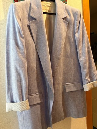 Blazer Zara Azul Talla M Sin Estrenar