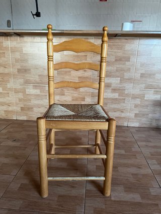 50 Sillas Rústicas Madera y Enea