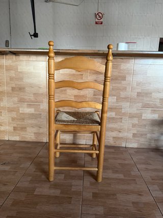 50 Sillas Rústicas Madera y Enea