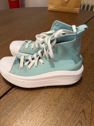 Converse Talla 35 Teal/Blanco