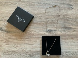 Collana Bramart cuore zircone argento