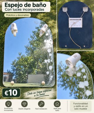 Specchio da bagno con luci