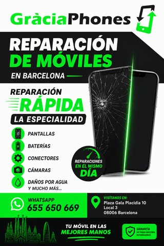 Reparación de móviles en Barcelona | Gràcia Phones