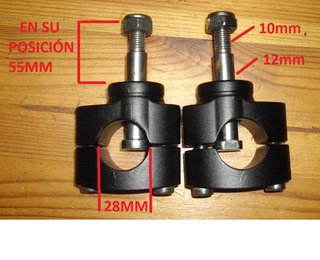 Manillar Dyna-Racing Plata con Elevadores V-Parts