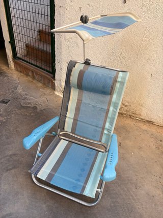 Silla de Playa Plegable con Toldo