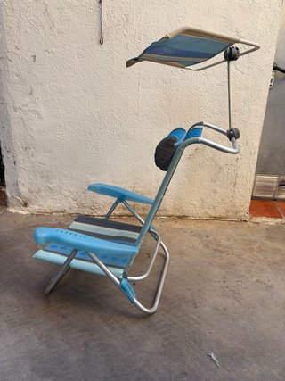 Silla de Playa Plegable con Toldo