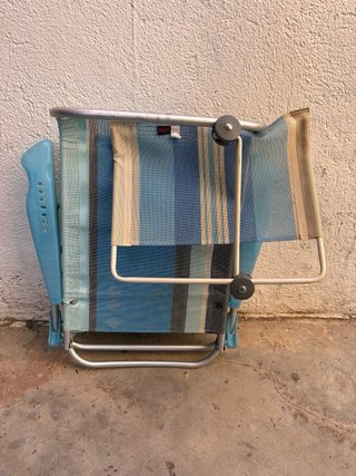 Silla de Playa Plegable con Toldo