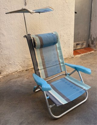 Silla de Playa Plegable con Toldo