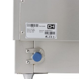 Plancha a Gas Cromo Duro 80x57x37