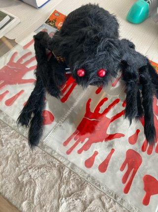 Decoración Halloween Telaraña con Arañas