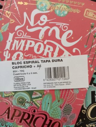 Nuevo !!! Cuaderno A6 cuadrículado