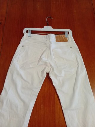 Pantalón Blanco Zara Hombre Talla 38