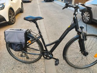 Bicicleta Orbea Negra con Bolsa