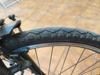 Bicicleta Orbea Negra con Bolsa