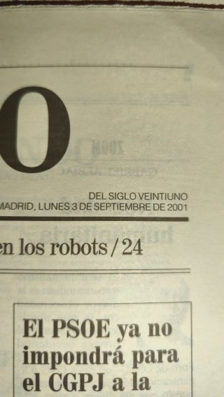 Periódico El País - 16 Nov 2001