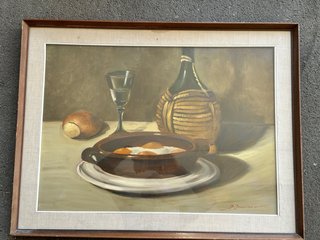Quadro antico olio su tela