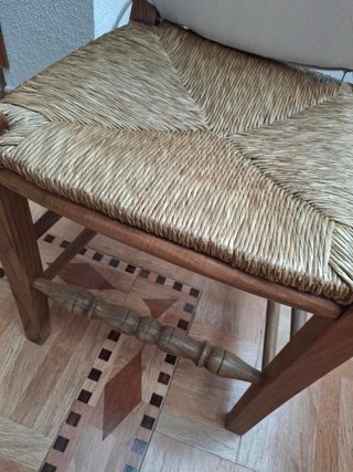 Conjunto 4 sillas, 2 sillones y mesa