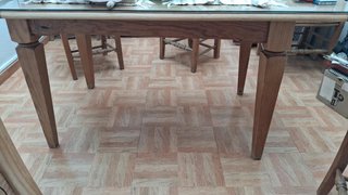 Conjunto 4 sillas, 2 sillones y mesa