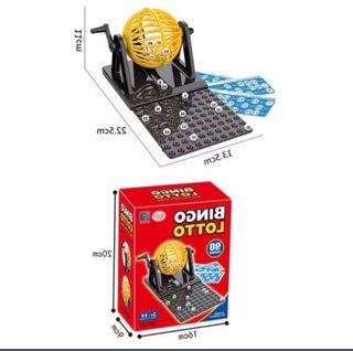 Máquina de Bingo con 90 Bolas y Tarjetas