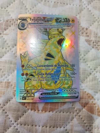 Tyranitar EX Teracristal 340 PS Carta Pokémon