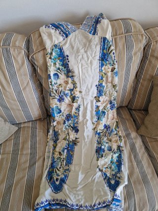 Vestido largo estampado floral