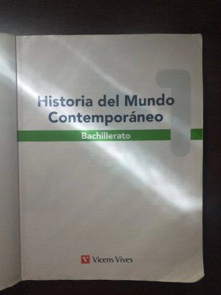 Historia del mundo contemporáneo 1 Bachillerato