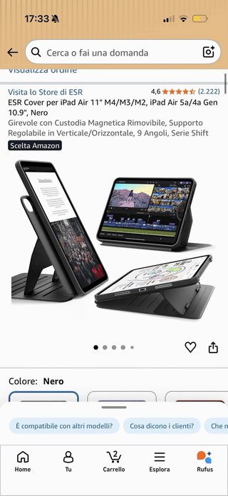 Cover iPad 11” Nero