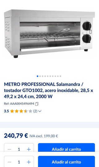 Tostador profesional Makro