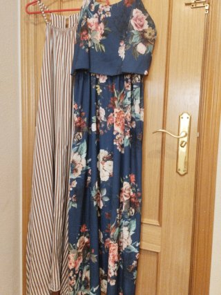 2 Vestidos Verano Tirantes Estampados+pendientes
