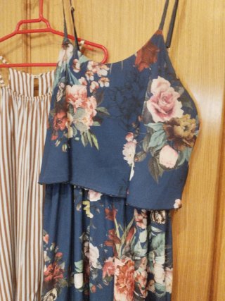 2 Vestidos Verano Tirantes Estampados+pendientes