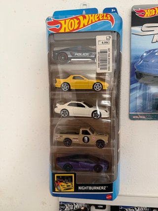 Pack 5 Coches Hot Wheels Nightburnerz