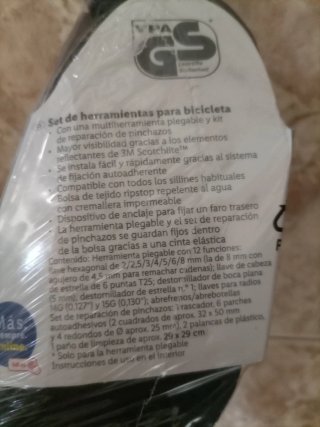 Herramientas Bicicleta con bolsa de transporte