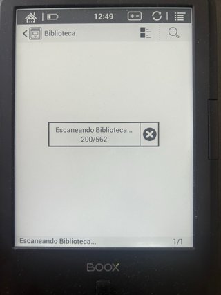 E-reader BOOX Negro + 600 Libros actuales.