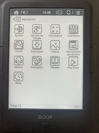 E-reader BOOX Negro + 600 Libros actuales.
