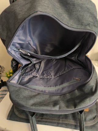 Bolso Mochila Carro Bebé Gris Cambiador a juego