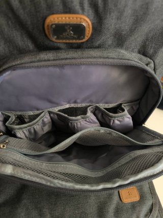 Bolso Mochila Carro Bebé Gris Cambiador a juego