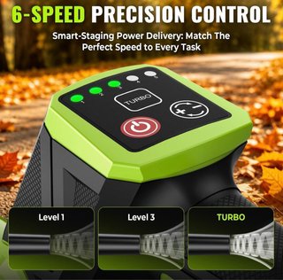 Soplador Hojas Batería 21V 2 Tubos