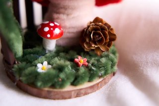 Mini giardino magico con fungo decorativo