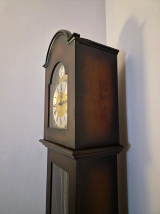 Reloj de pie antiguo Tempus Fugit