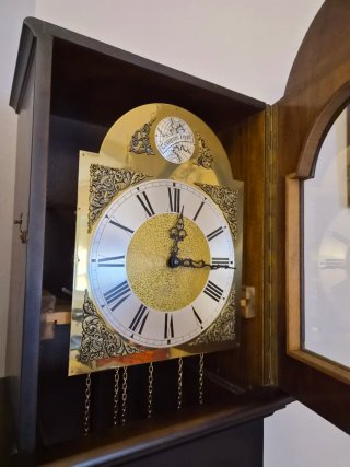 Reloj de pie antiguo Tempus Fugit