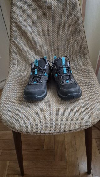 Zapatillas Trekking Mujer Gris/Turquesa