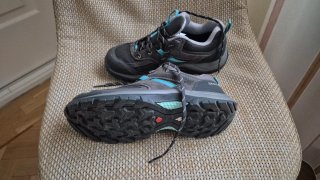 Zapatillas Trekking Mujer Gris/Turquesa